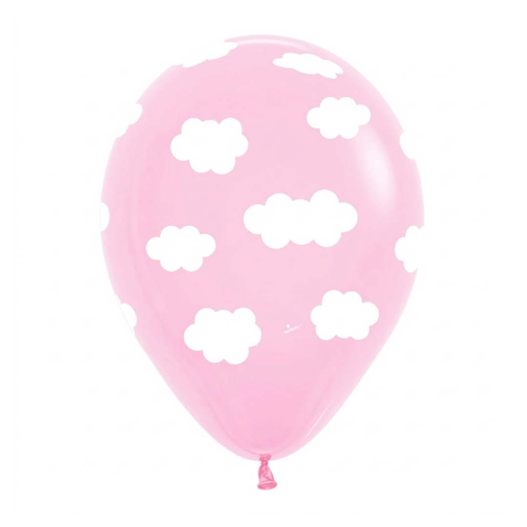 GLOBO LATEX BABY SHOWER NUBE NIÑA R12 X25U