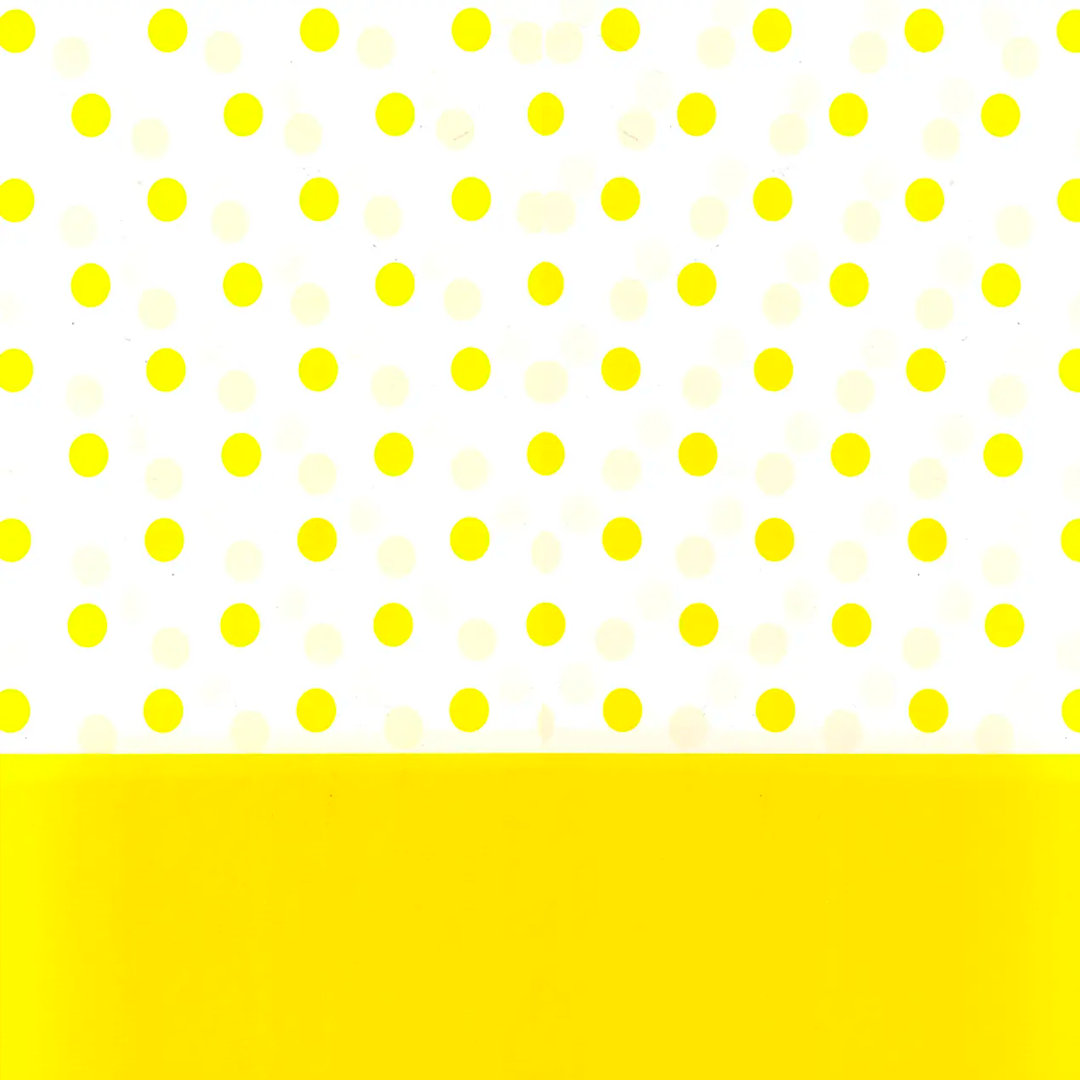 MANTEL PLASTICO PUNTOS AMARILLO 137X174CM X1U