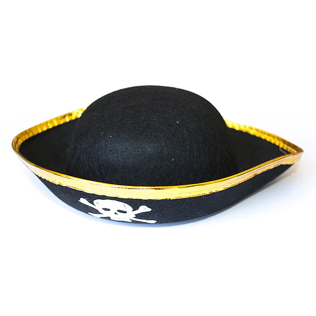 SOMBRERO PIRATA 3 PUNTAS NIÑO X1U