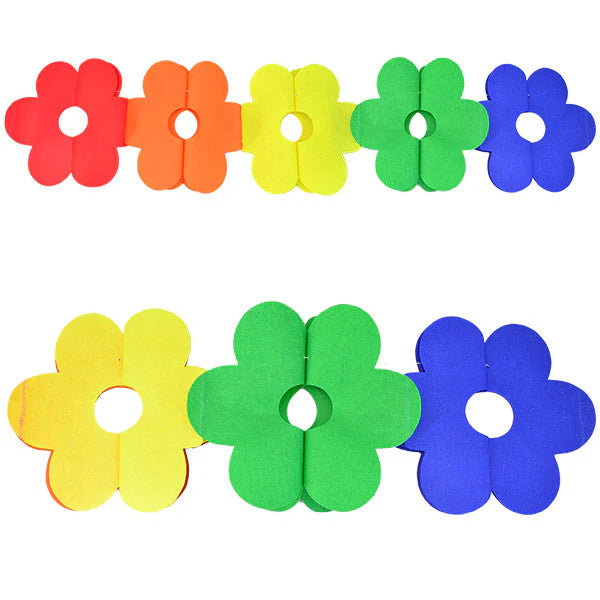 GUIRNALDA FLOR MULTICOLOR 20X18CM 2M X1U