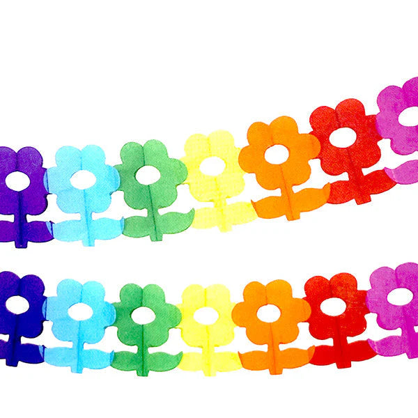 GUIRNALDA FLOR MULTICOLOR 15X18CM 2M X1U
