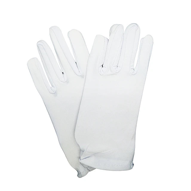GUANTE LISO BLANCO CORTO X1U