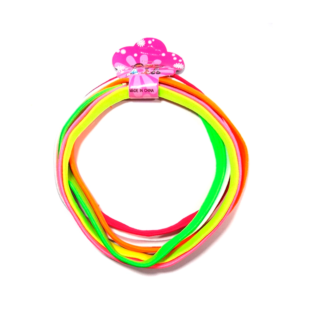 CINTILLO ELASTICO FLUOR SET DE 6 UNI X1