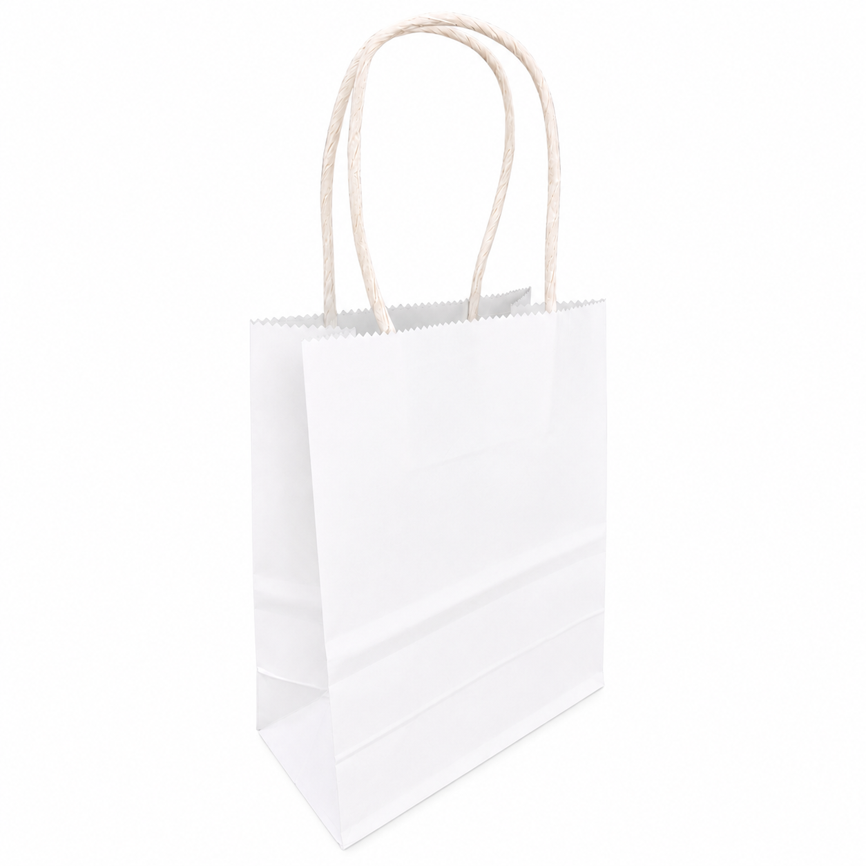 BOLSA REGALO KRAFT BLANCO 15X21X8 X1 UNI