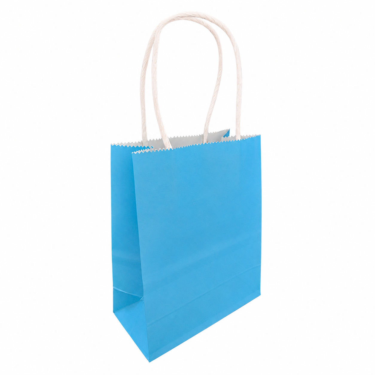 BOLSA REGALO KRAFT CELESTE 15X21X8 X1 UNI