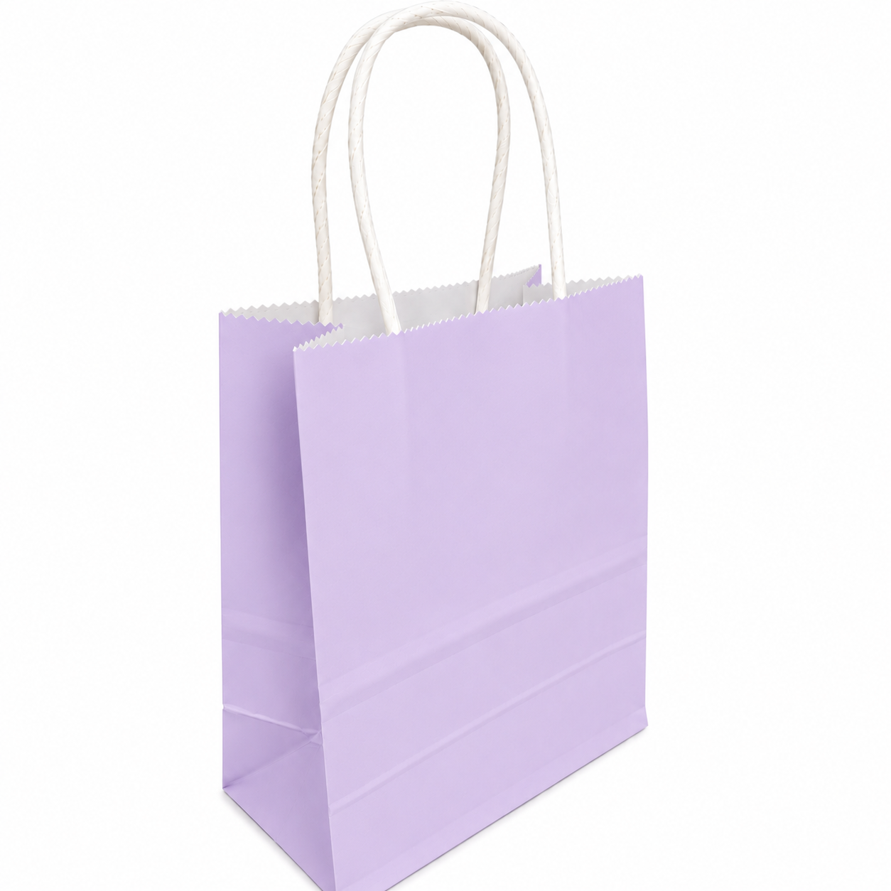 BOLSA REGALO KRAFT LILA PASTEL 15X21X8 X1 UNI