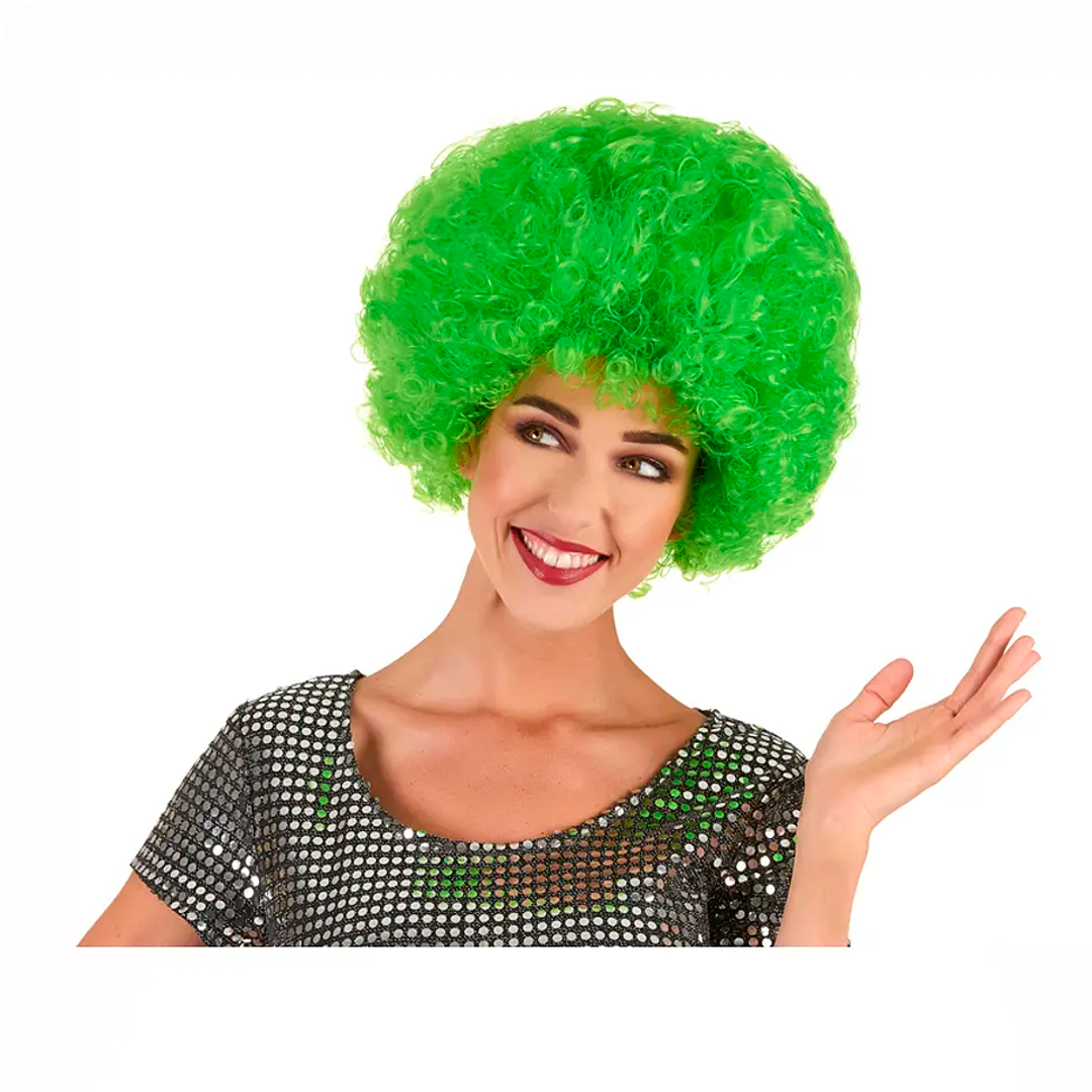 PELUCA AFRO 130gr FLUOR VERDE
