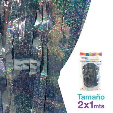 CORTINA METAL 100X200 GRAFITO HOLOGRÁFICA X1U