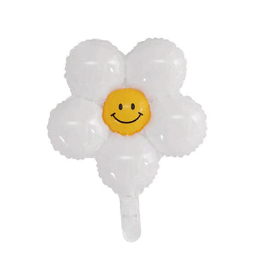 GLOBO METÁLICO FLOR BLANCA 43X33CM X1U