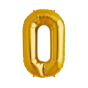 GLOBO N°0 DORADO 16" X1U