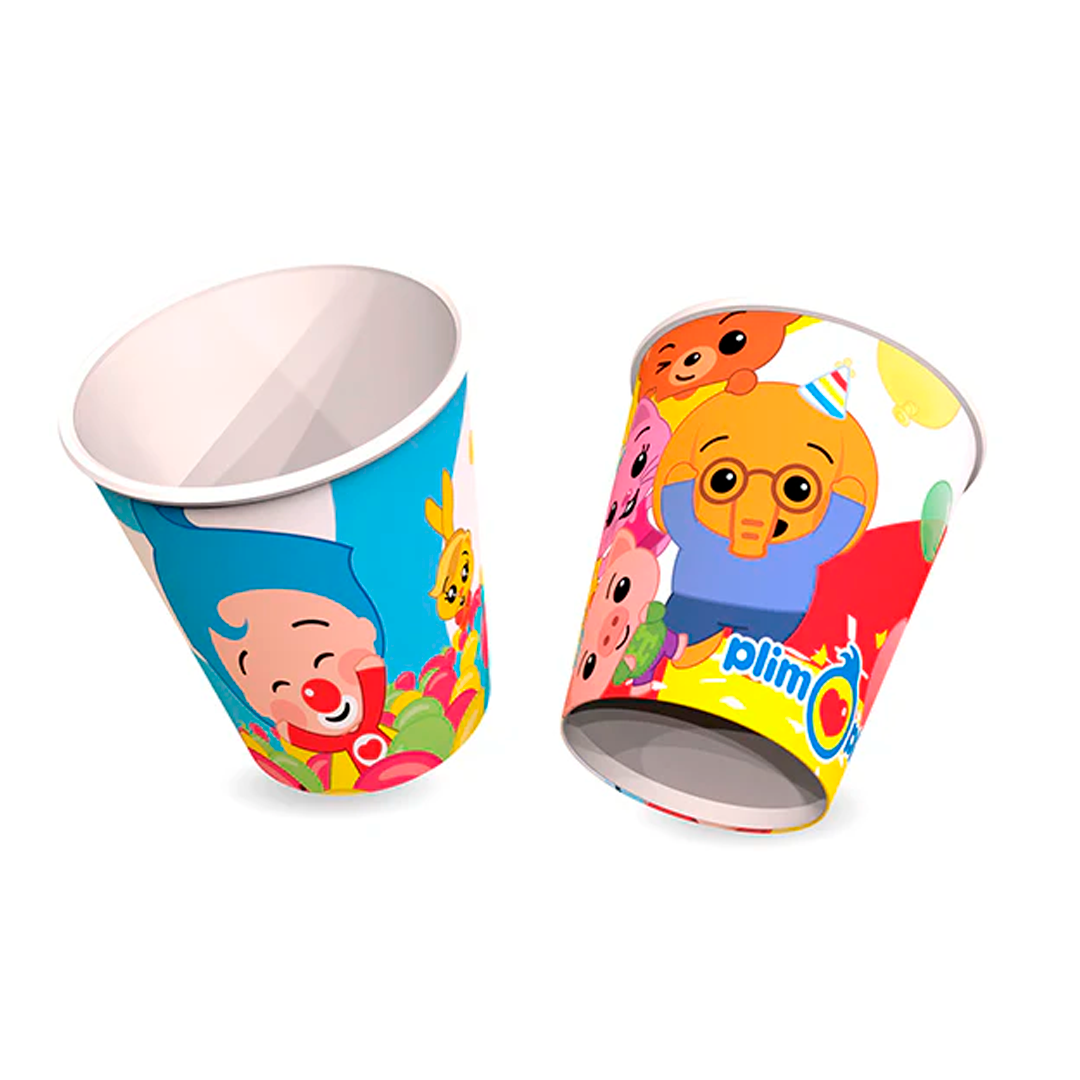 VASO POLIPAPEL PLIM PLIM X 6