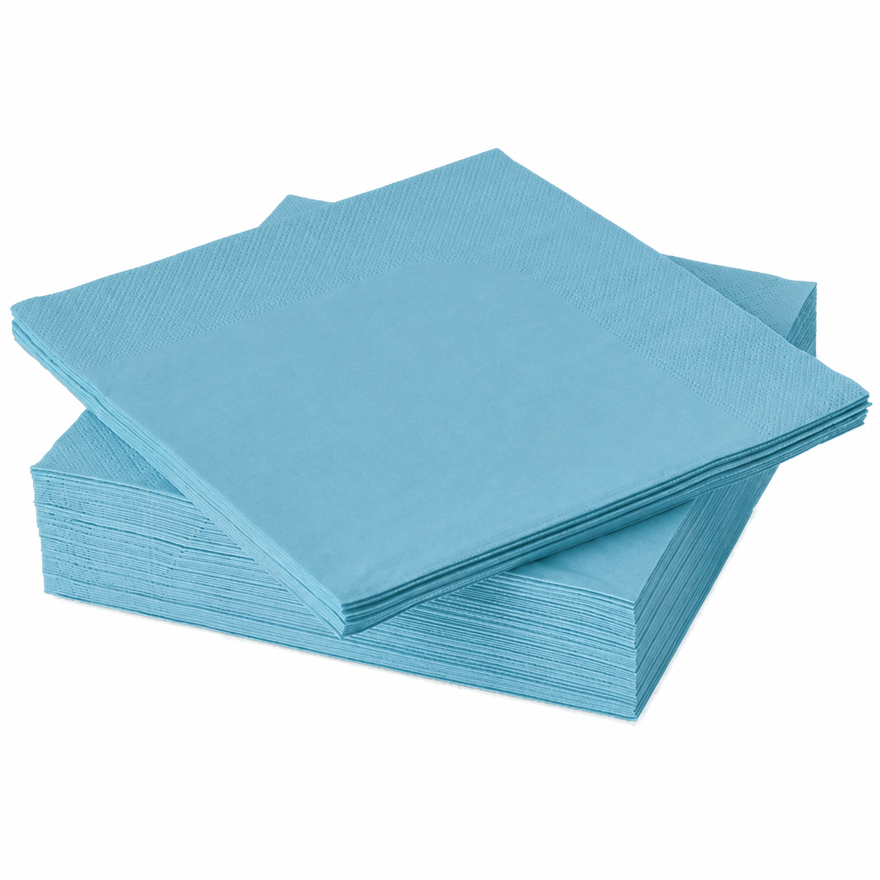 SERVILLETAS COLOR CELESTE 33X33CM X20U