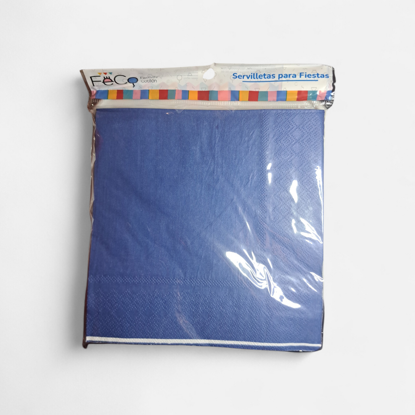 SERVILLETAS COLOR AZUL REY 33X33CM X20U