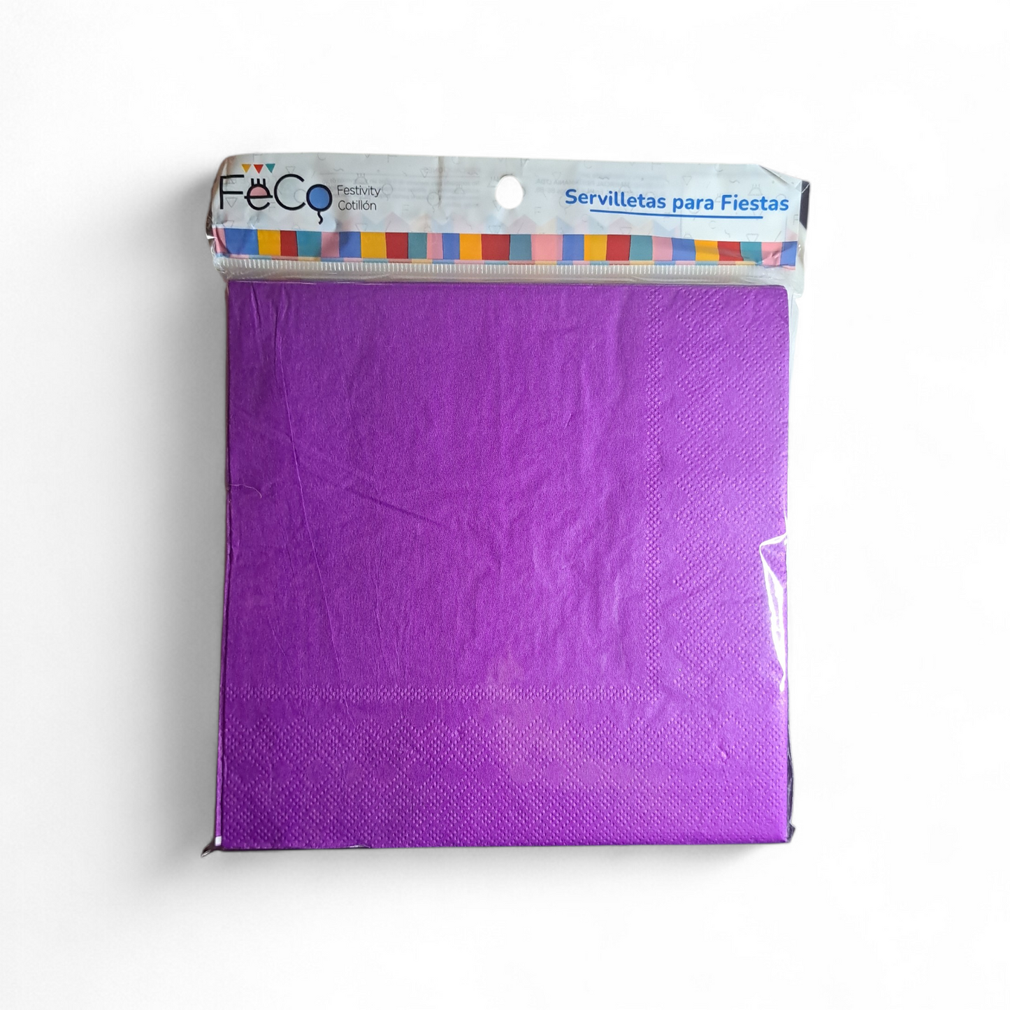 SERVILLETAS COLOR MORADO 33X33CM X20U