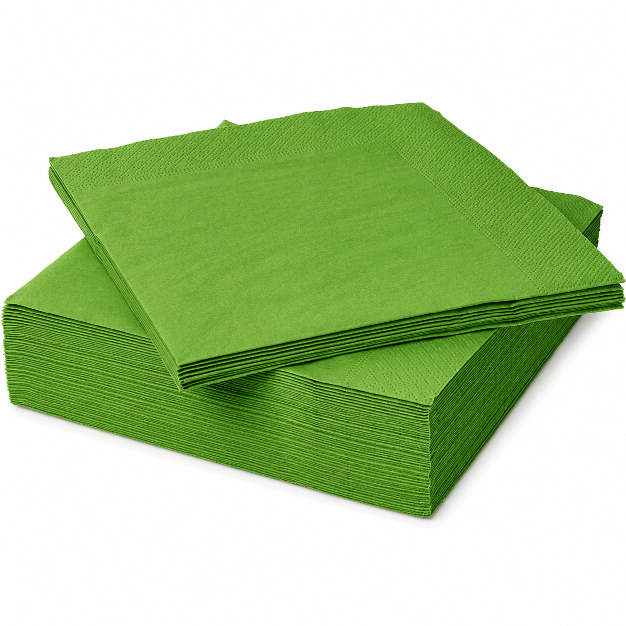 SERVILLETAS COLOR VERDE 33X33CM X20U