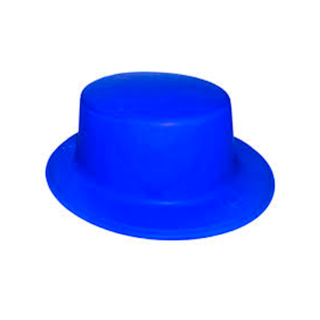 GORRO CHAPLIN CUADRADO FLUOR AZUL X1
