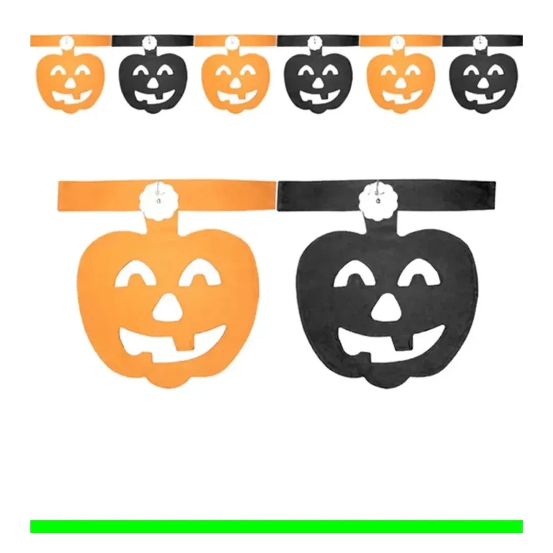 GUIRNALDA HALLOWEEN CALABAZA CHICA 15CM 2M