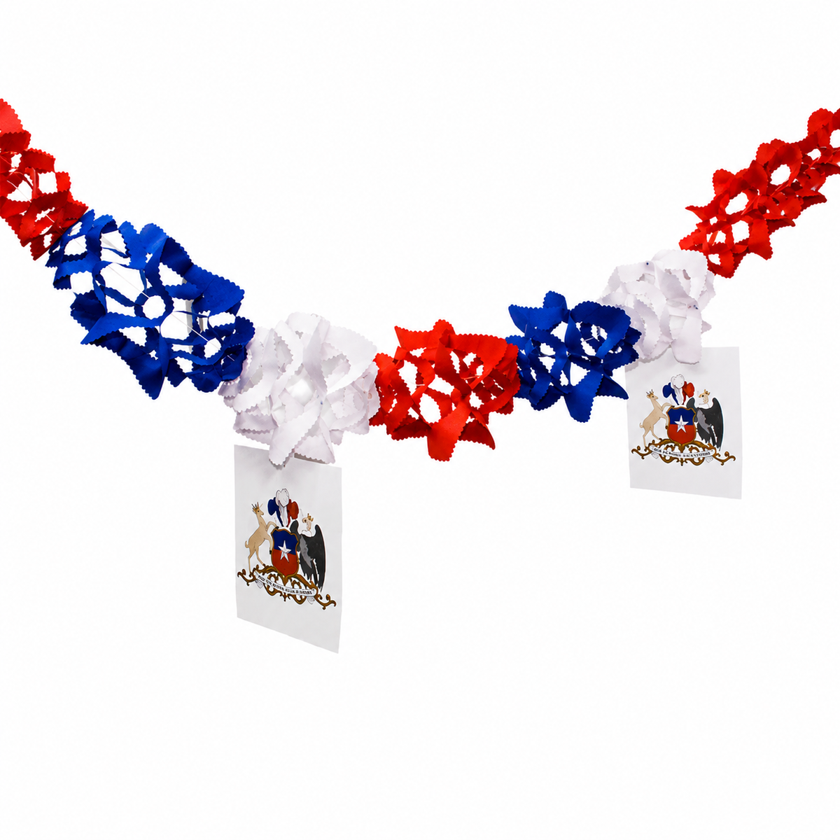 GUIRNALDA ESCUDO COLOR 36CMX2M X1U