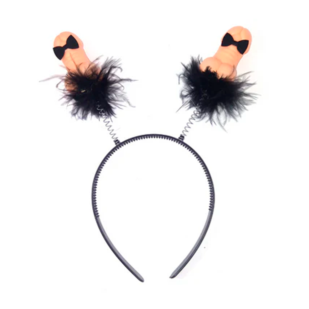 CINTILLO DESPEDIDA DE SOLTERA FLUFFY NEGRO CORBATIN X1U