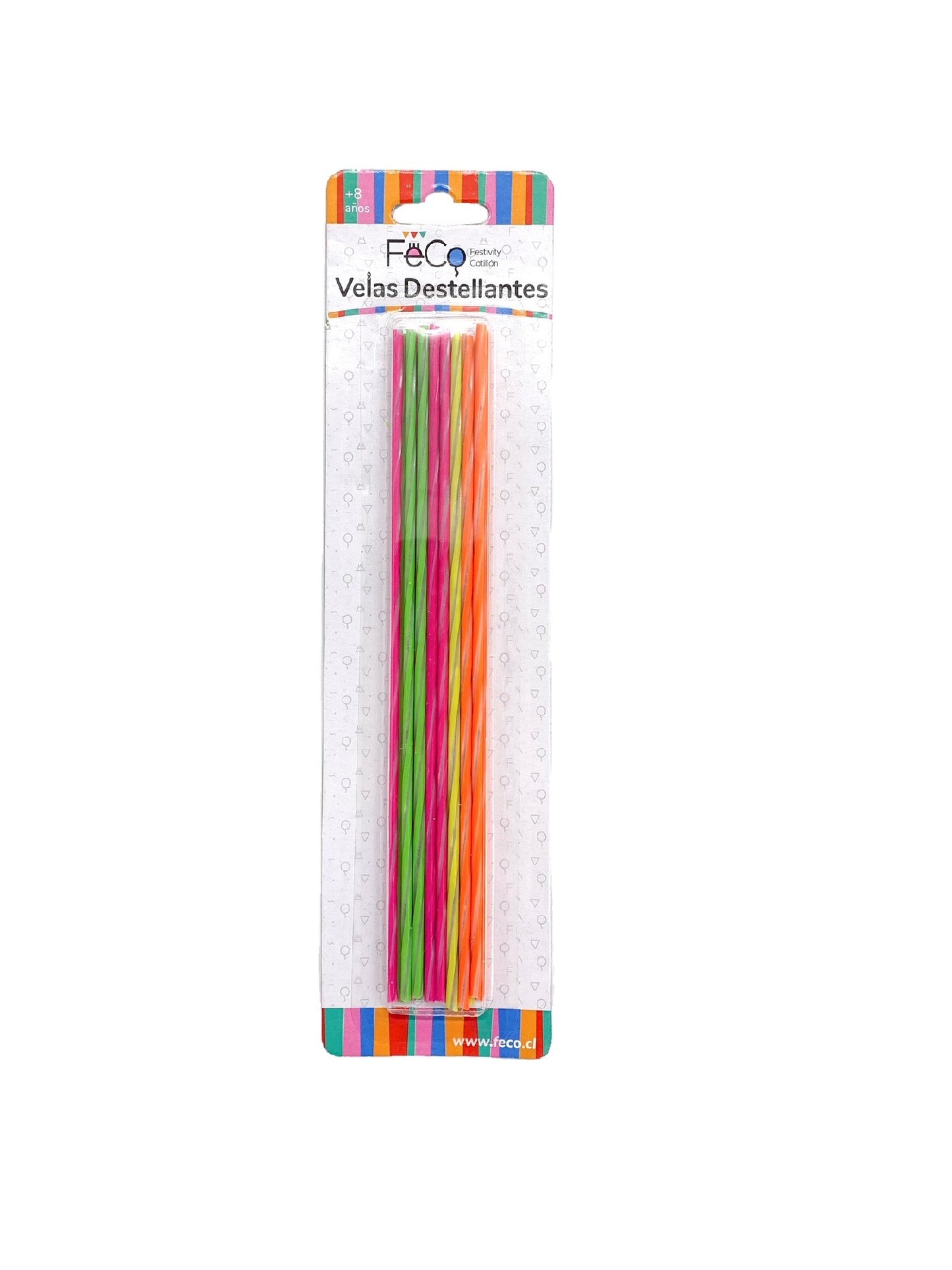VELAS DESTELLANTES NEON X16U