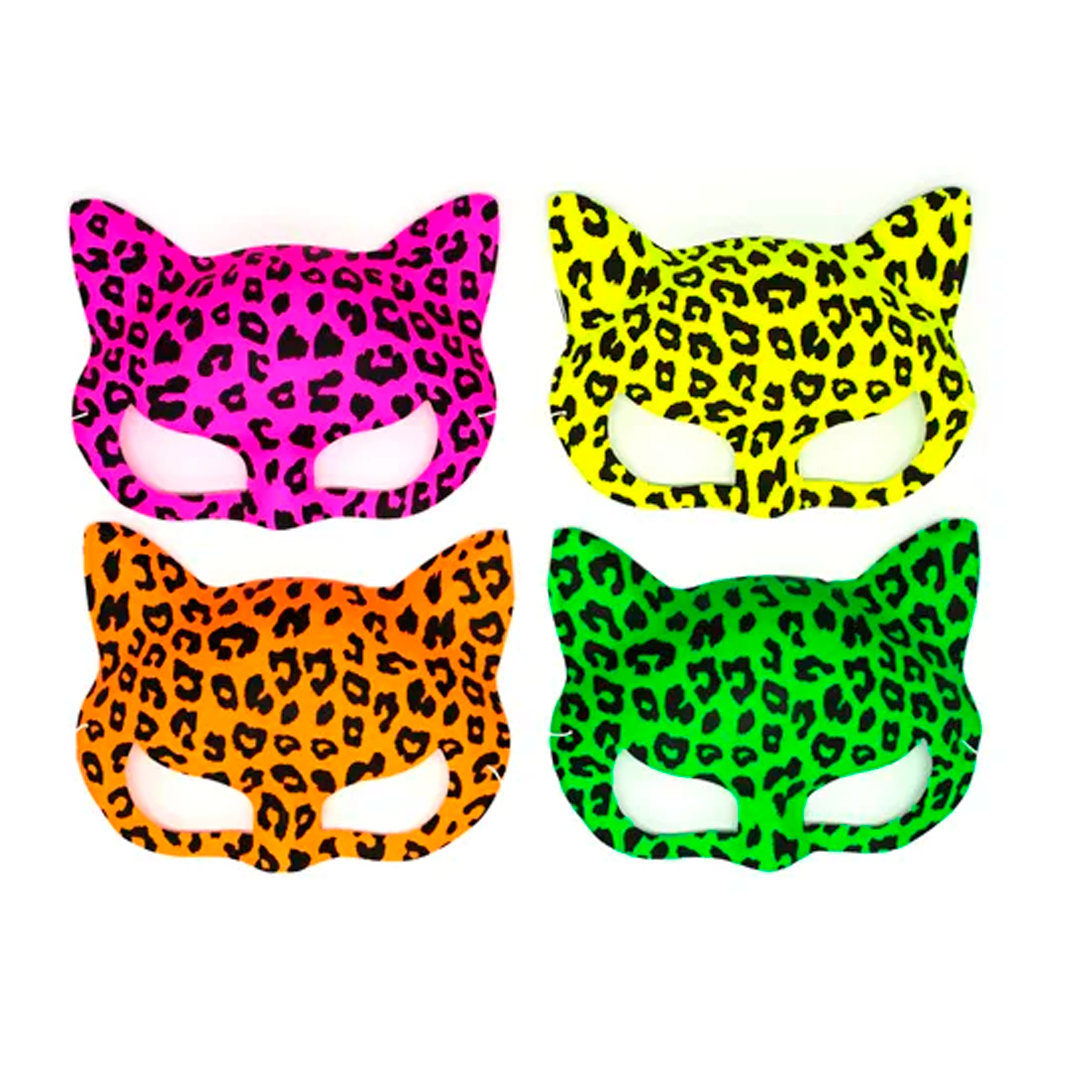 ANTIFAZ GATO FLUOR ANIMAL PRINT X6