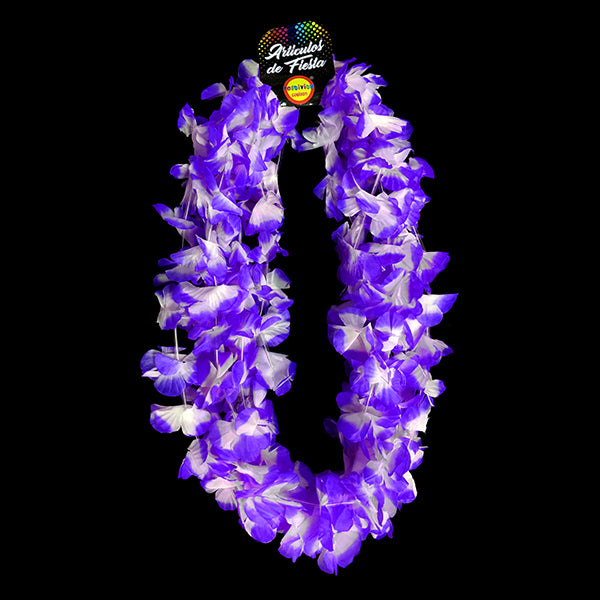 COLLAR FLOR MORADO/BLANCO X6U