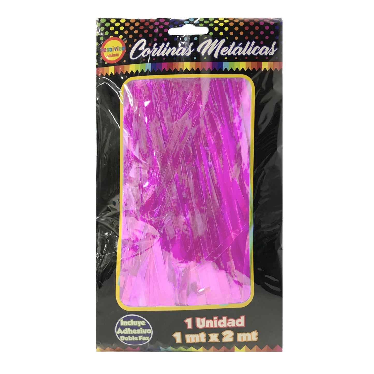 CORTINA NACARADO ROSADO 1X2M X1U