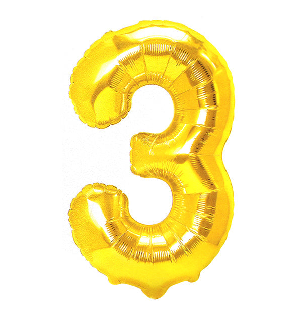 GLOBO 32" N°3 DORADO