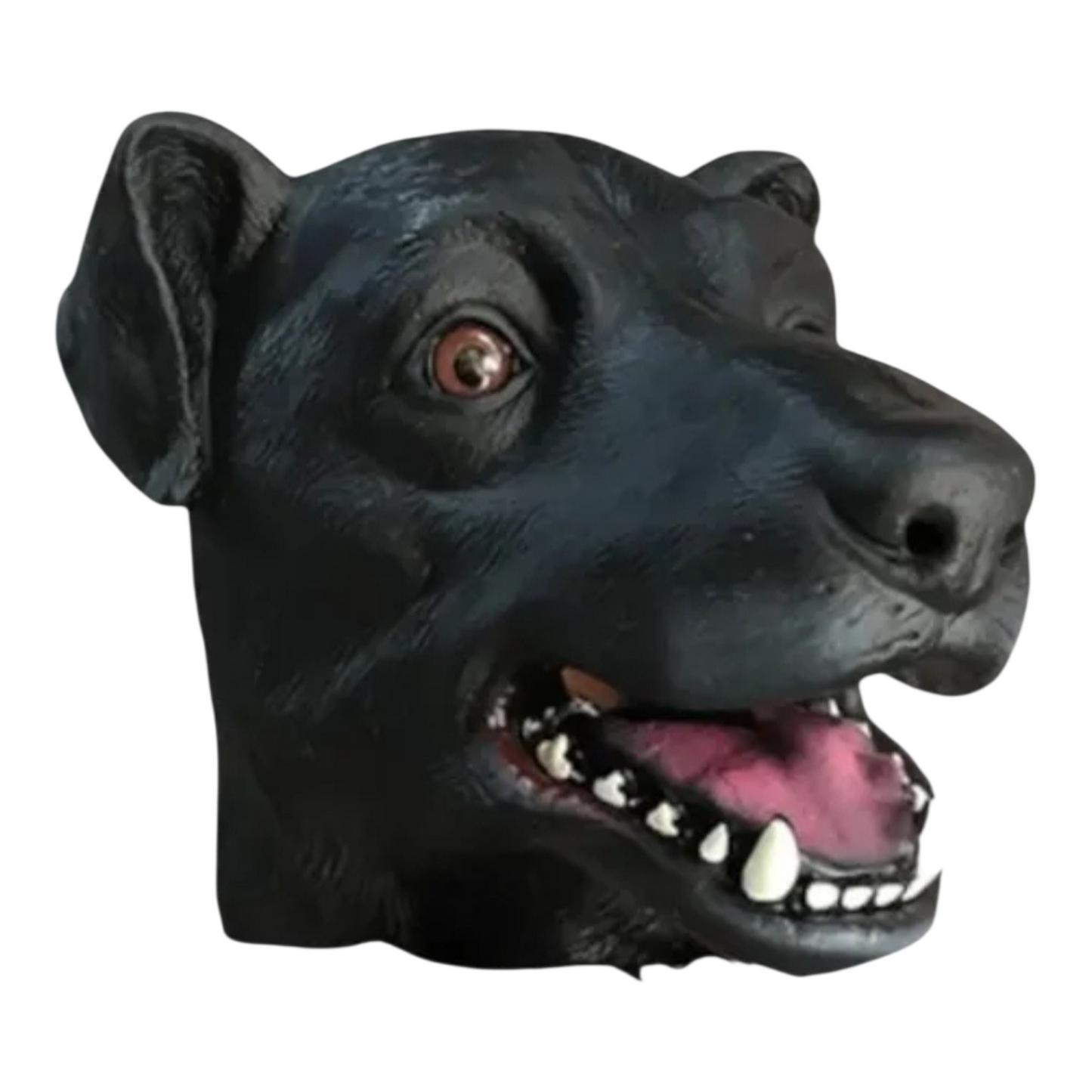 MASCARA LATEX PERRO NEGRO X1U