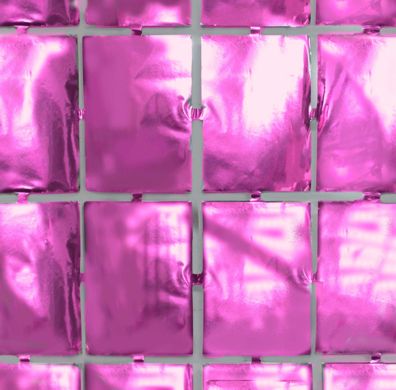 CORTINA METALICA CUADRITOS ROSE GOLD 1X2M X1U