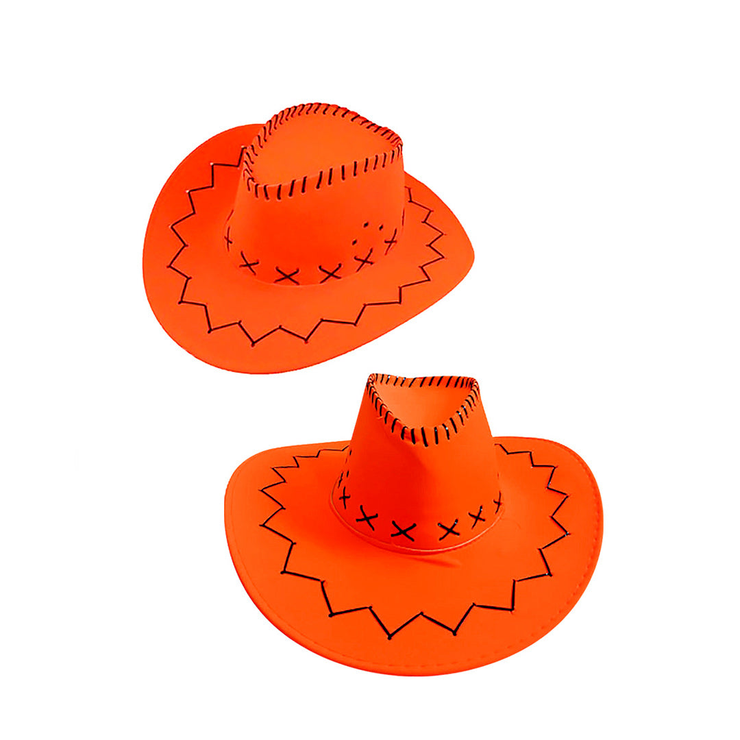 SOMBRERO VAQUERO FLUOR NARANJO X1U