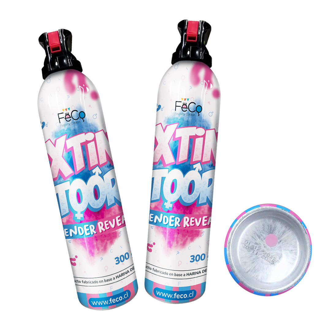 EXTINTOR REVELACION DE GENERO ROSADO 300GR X1U