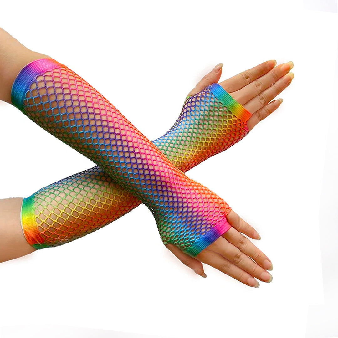 GUANTE MALLA LARGO ARCOIRIS X1U
