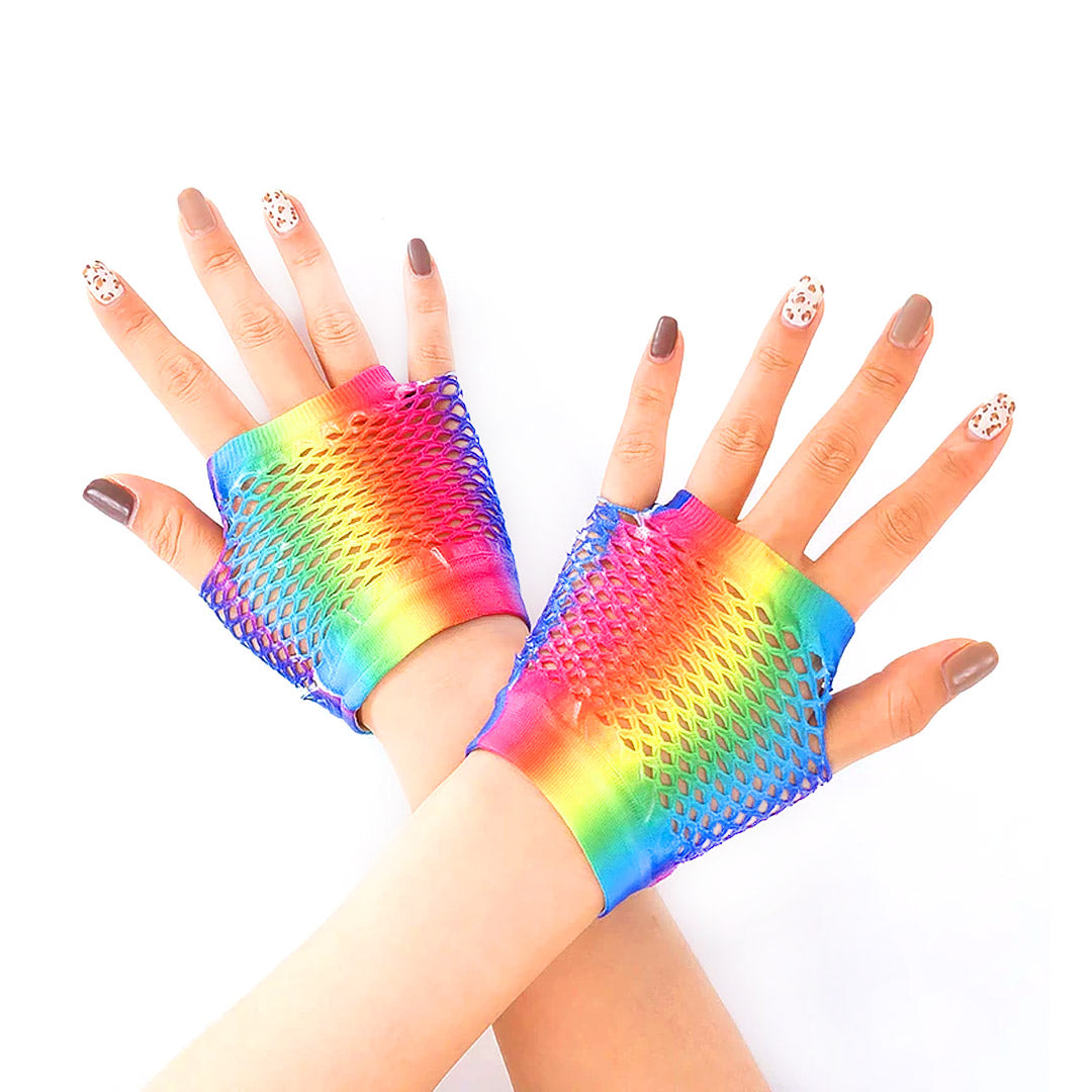 GUANTE MALLA CORTO ARCOIRIS X1U