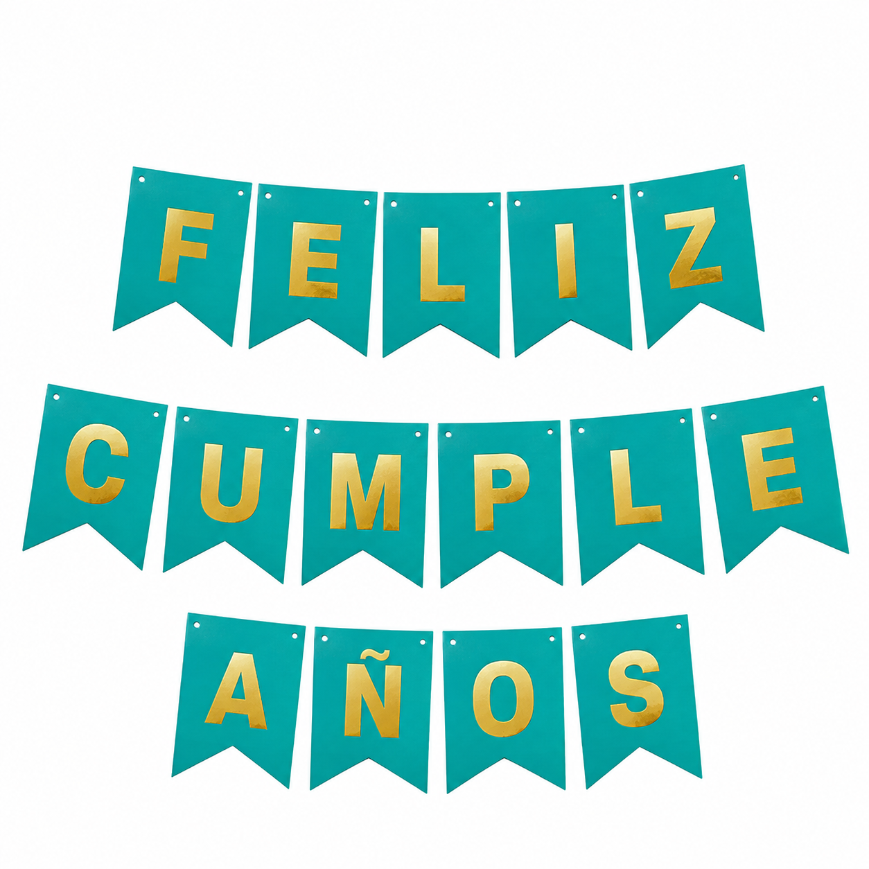 GUIRNALDA FELIZ CUMPLEAÑOS CALIPSO/DORADO X1U