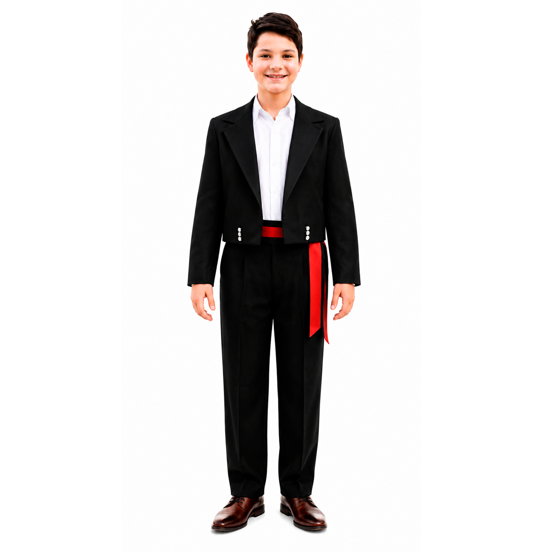 TRAJE HUASO ELEGANTE NEGRO - DIFERENTES TALLAS