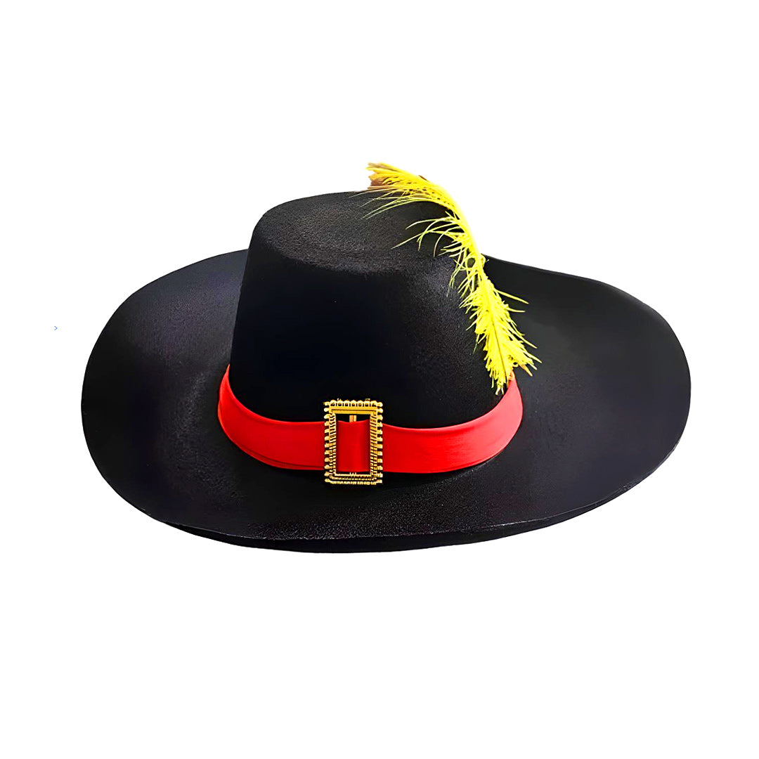 SOMBRERO PLUMA AMARILLA X1U