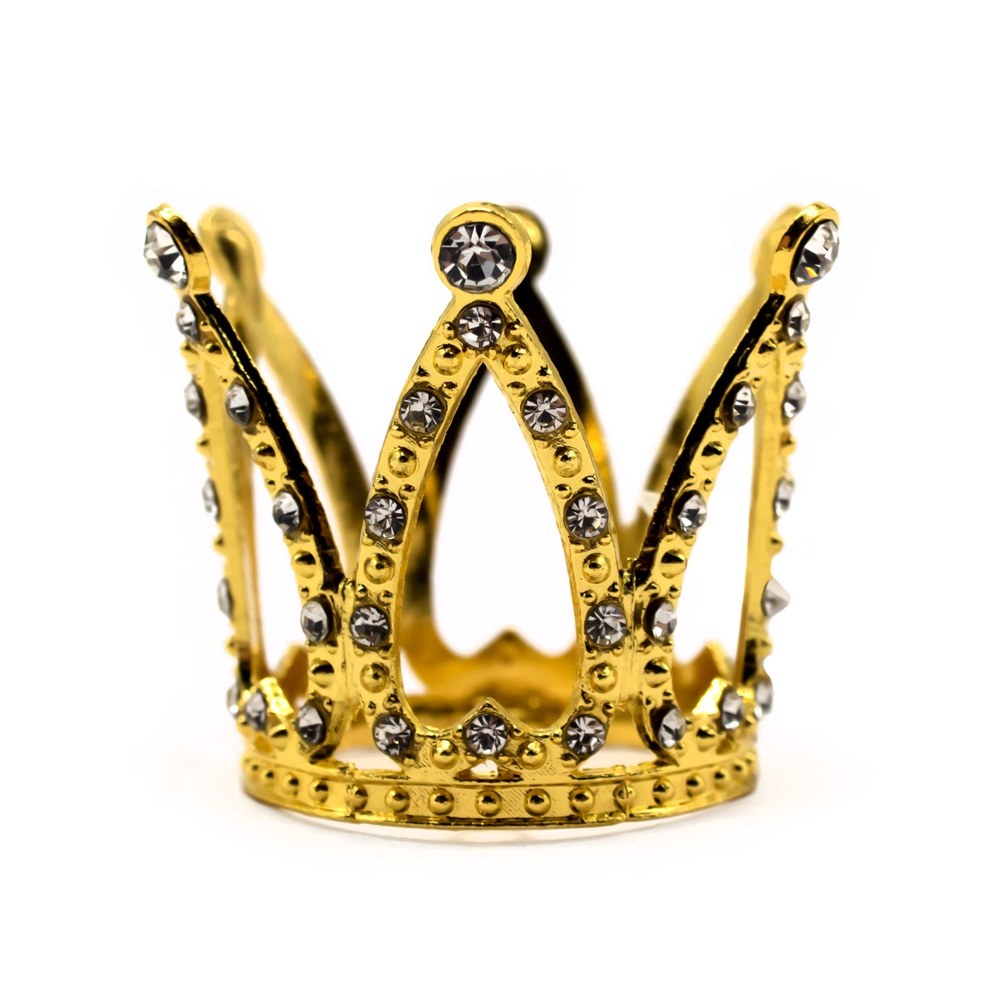 CORONA METALICA BOUQUET 3.4CM DORADO X1U