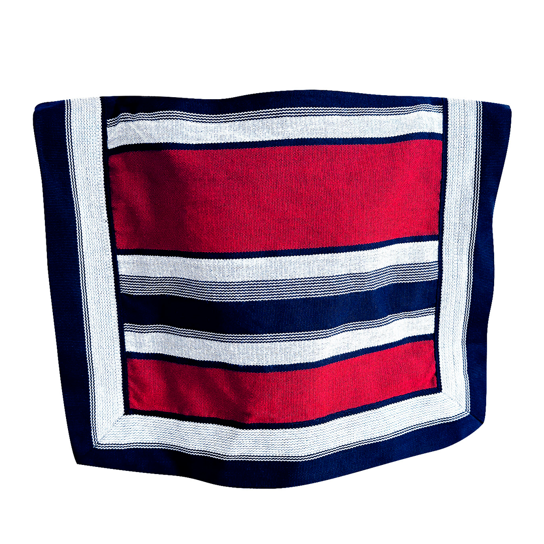 PONCHO 90X130 CM AZUL MARINO/ROJO X1U