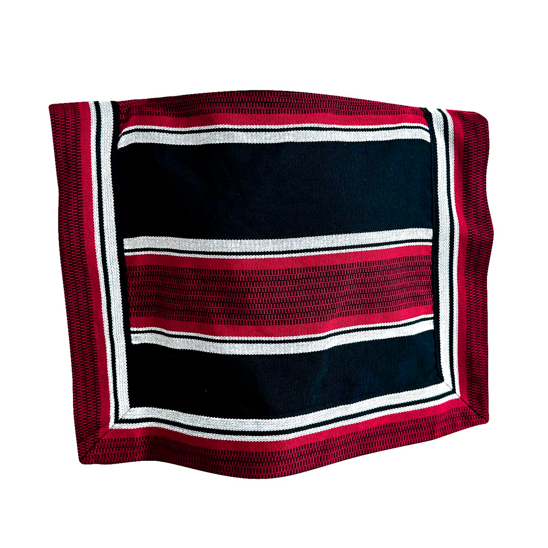 PONCHO 90X130 CM NEGRO/ROJO X1U