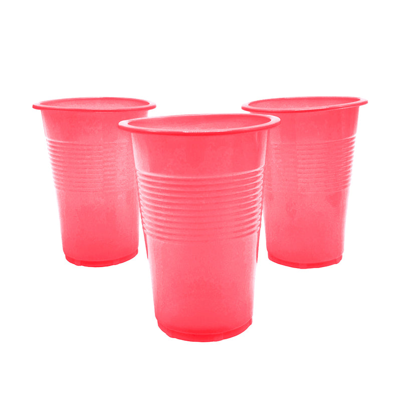 VASO PLASTICO BKN 300CC ROJO X50U