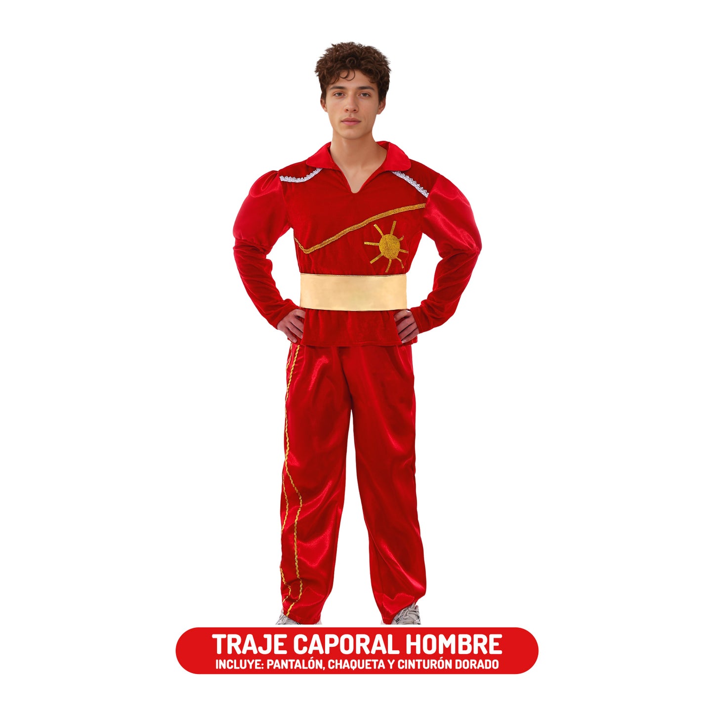 TRAJE CAPORAL ROJO NIÑO/ADULTO - DIFERENTES TALLAS