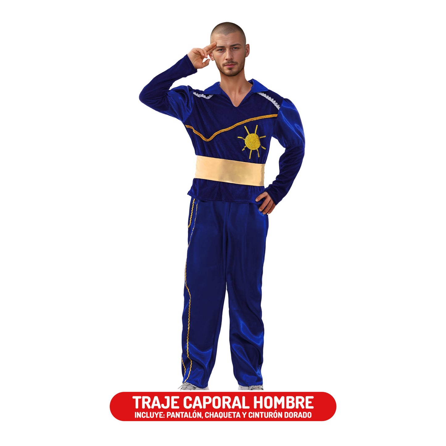 TRAJE CAPORAL AZUL NIÑO/ADULTO - DIFERENTES TALLAS