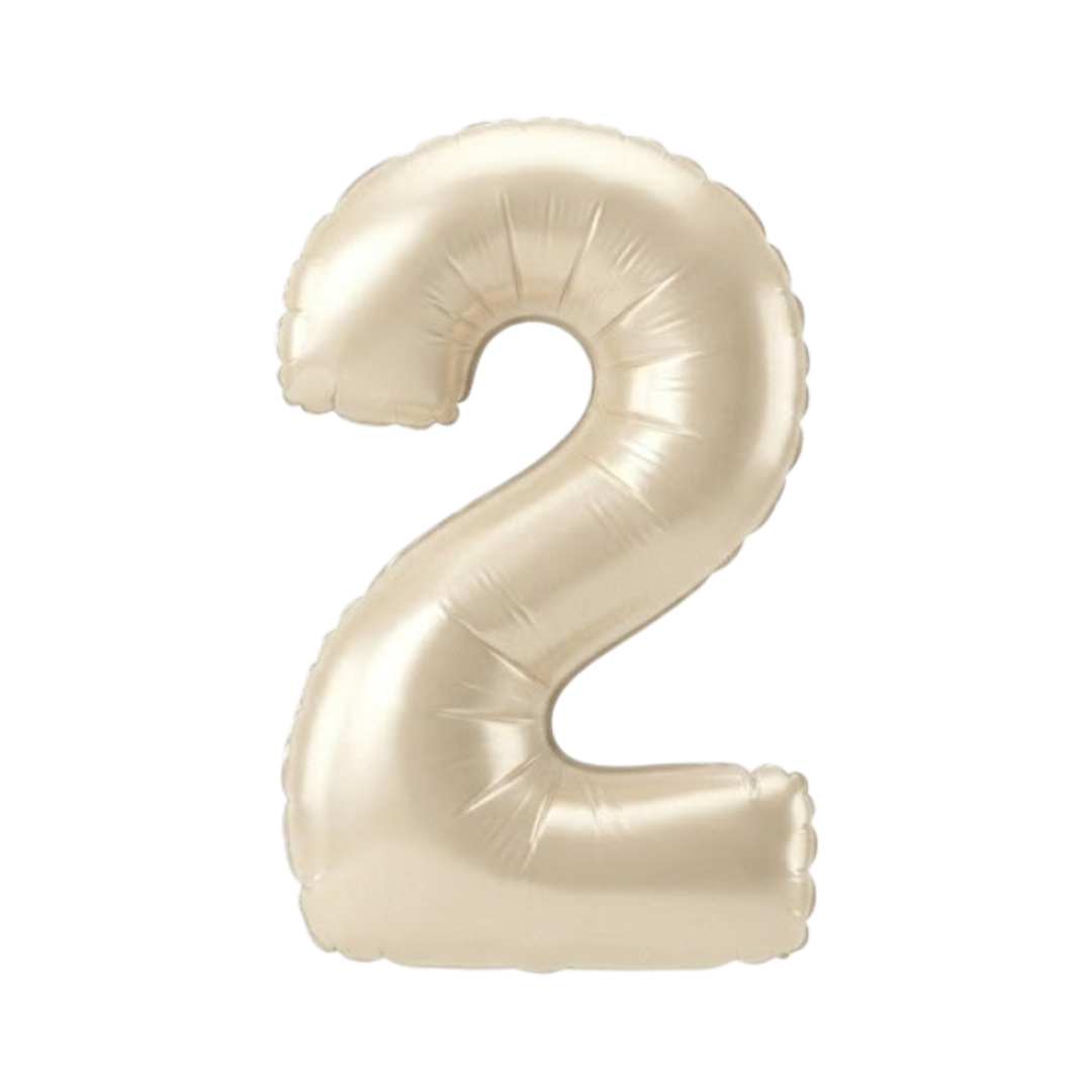 GLOBO METALICO 32 BEIGE PASTEL #2