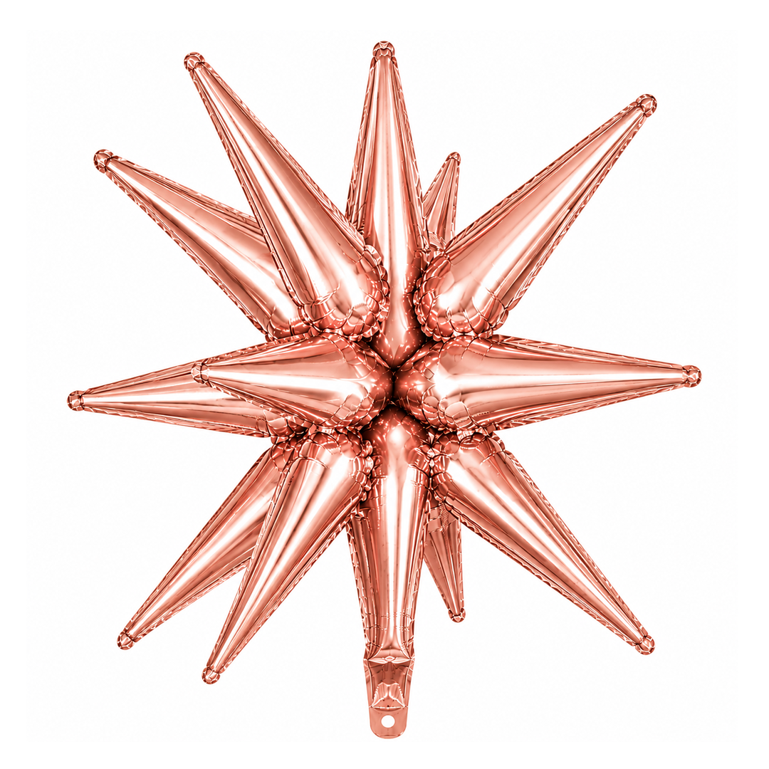 GLOBO METALICO ESTRELLA EXPLOSION ROSEGOLD 40" 100X100CM