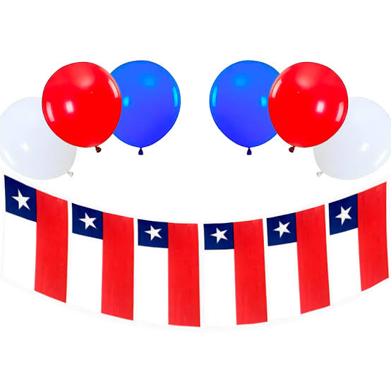 SET DICIOCHERO BANDERA PLÁSTICA + 9 GLOBOS X1U