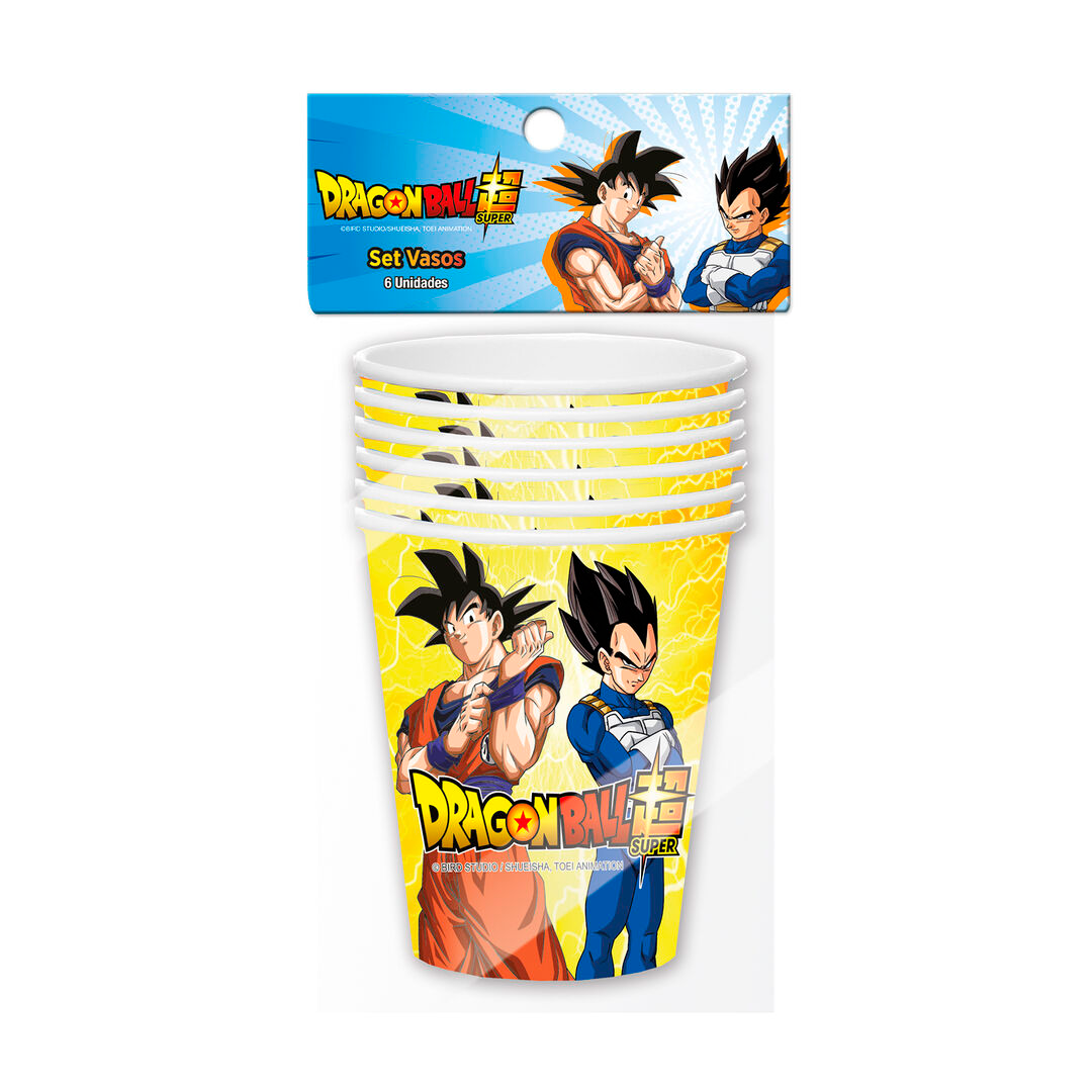 SET VASOS DRAGON BALL X6