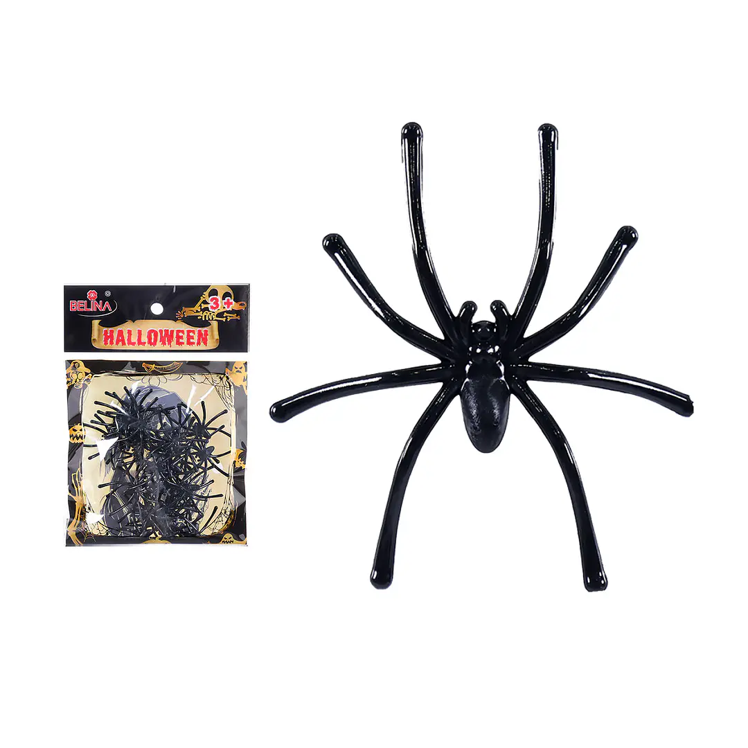ARAÑAS NEGRAS HALLOWEEN 4X5CM X24U