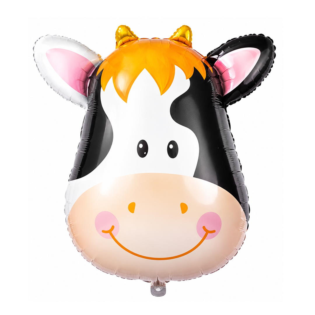 GLOBO METALIZADO CABEZA DE VACA 18" 45CM X1U