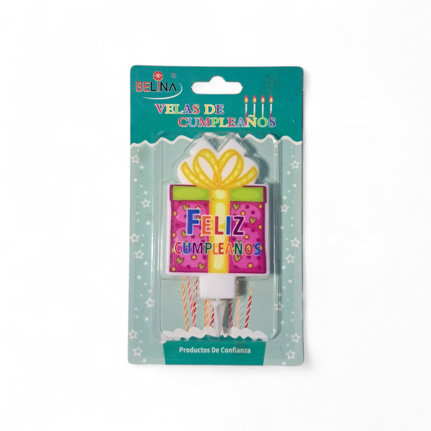 VELA FRASE FELIZ CUMPLEAÑOS CAJA FUCSIA X1U